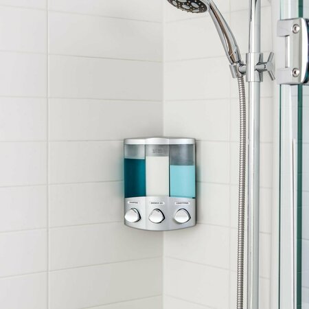 Better Living Trio 14.7 Wall Mount Touch Free Liquid Shampoo/Soap Dispenser 76334-1